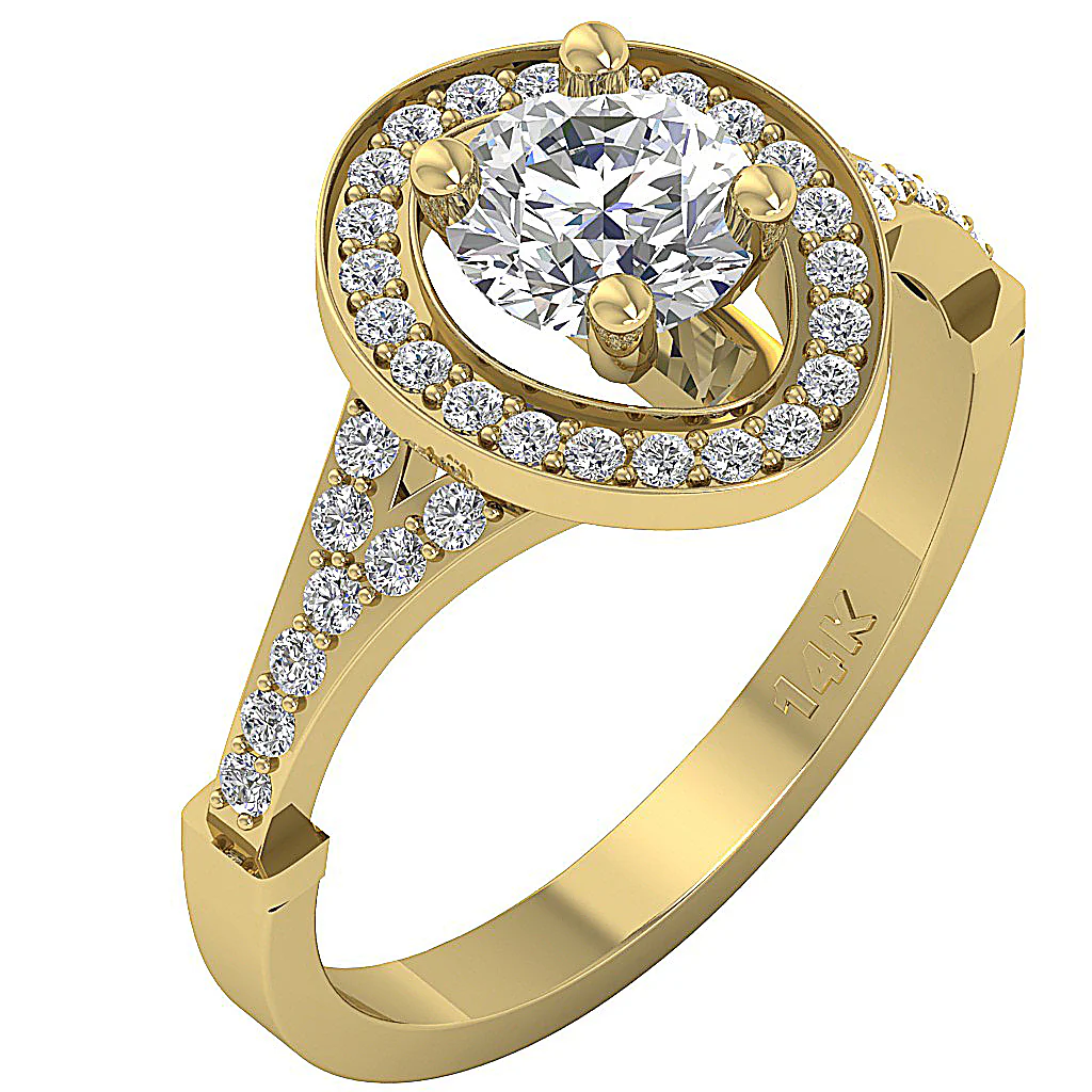 Oval Diamond Engagement Ring
